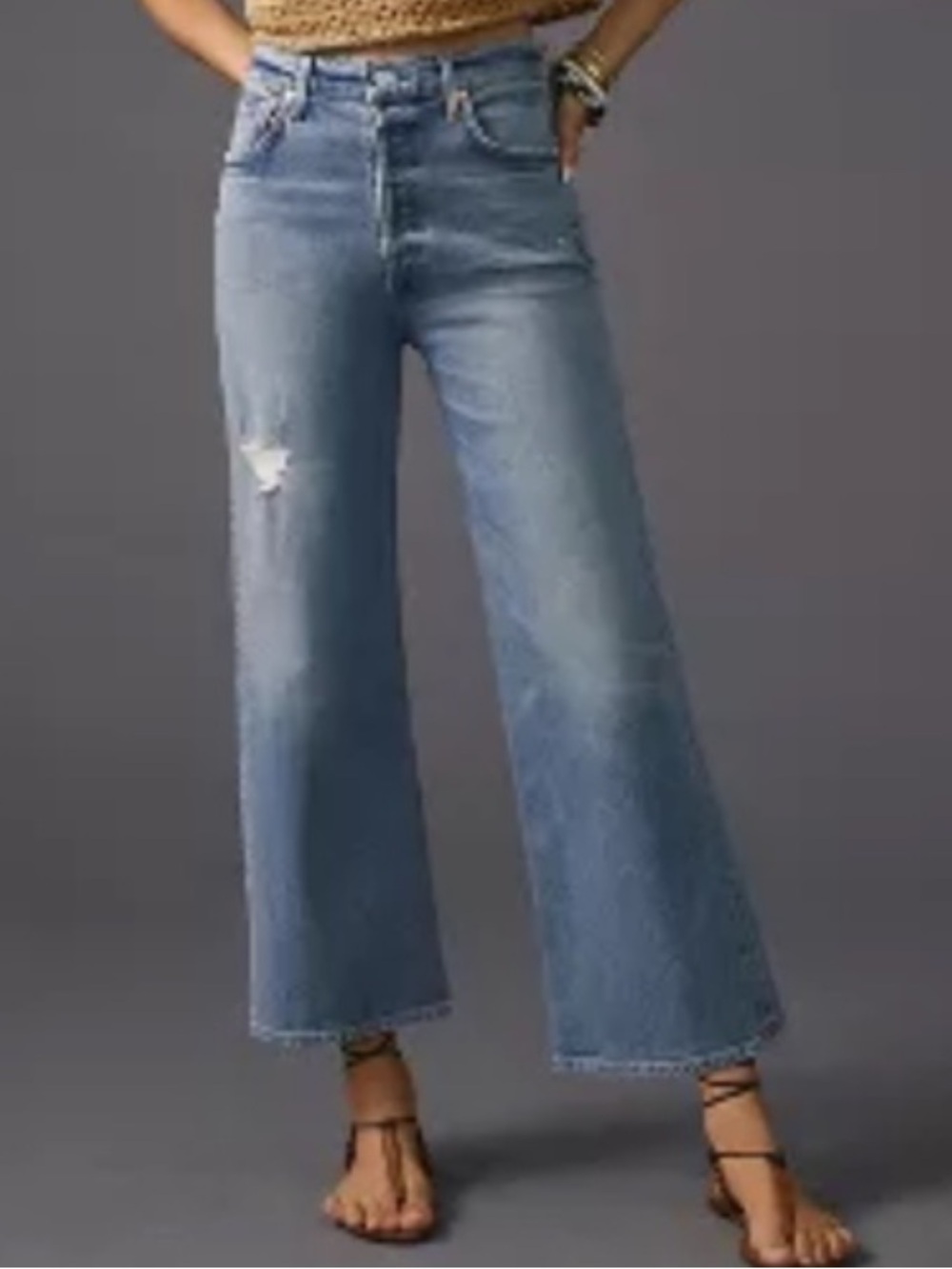 Citizens of Humanity Sacha Jeans Women's Size 30 Premium Vintage Crop Wide Leg